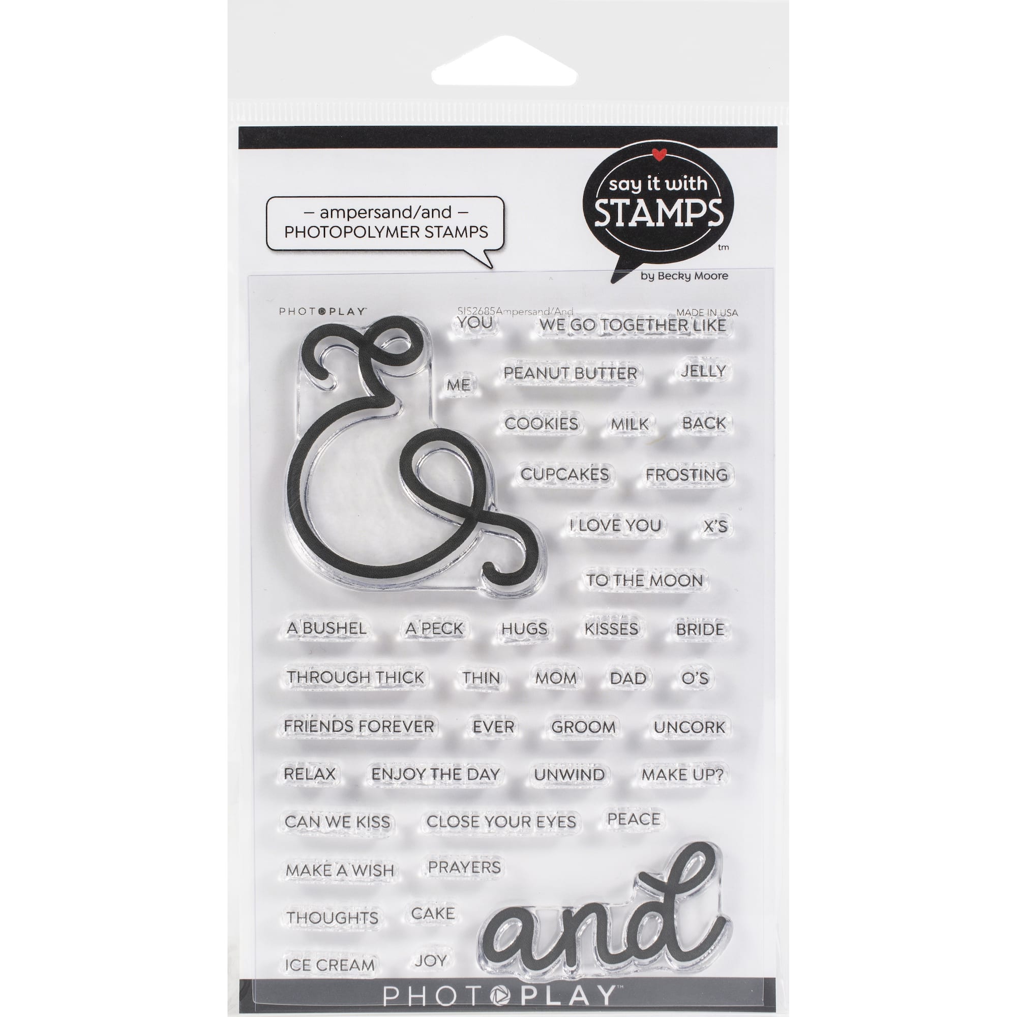 PhotoPlay™ Say It With Stamps™ Ampersand/And Clear Stamps